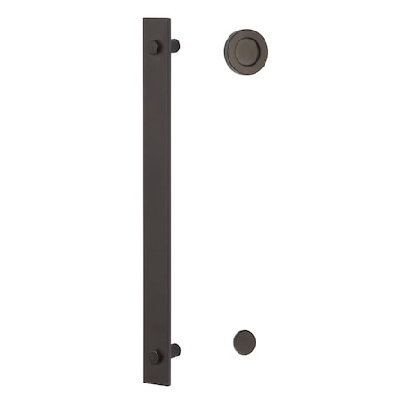 Sure-Loc Hardware Sure-Loc Hardware Barn Track Roller Guide, Wall Mounted, Flat Black BARN-RGD FBL